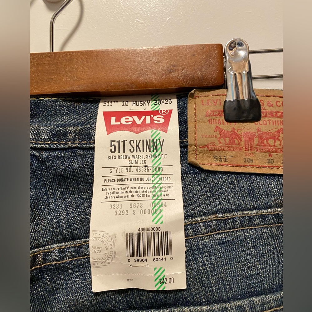 NWT Levi’s 10 HUSKY skinny jeans